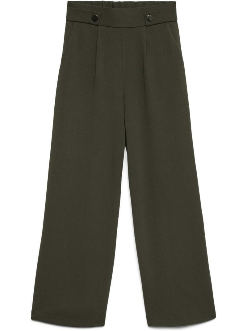 Pantalon femme vero moda Vert kaki clair - Kiabi
