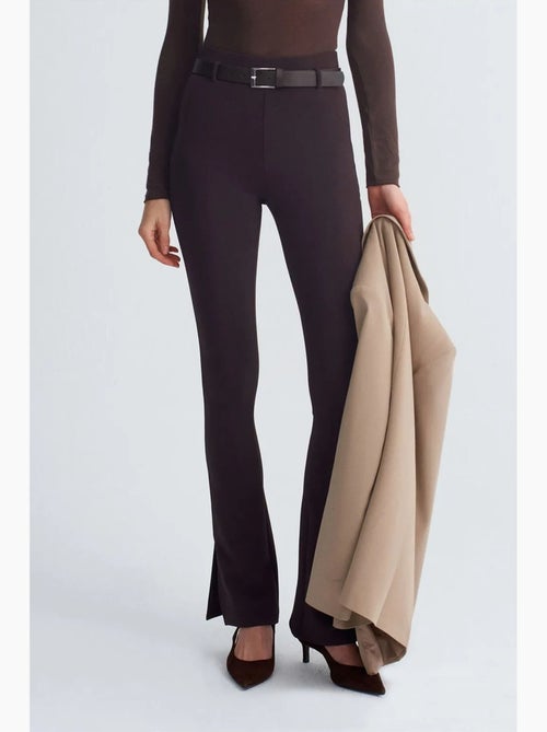 Pantalon flare ajusté avec ceinture dilvin - Kiabi