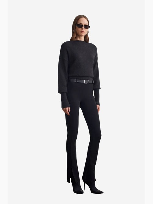 Pantalon flare ajusté avec ceinture dilvin - Kiabi