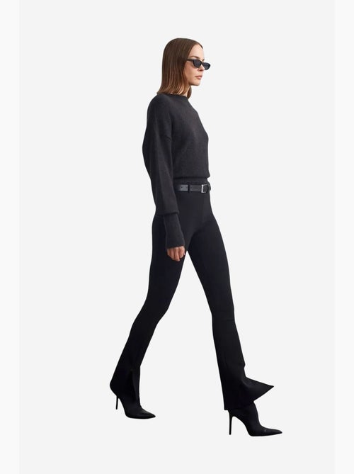 Pantalon flare ajusté avec ceinture dilvin - Kiabi
