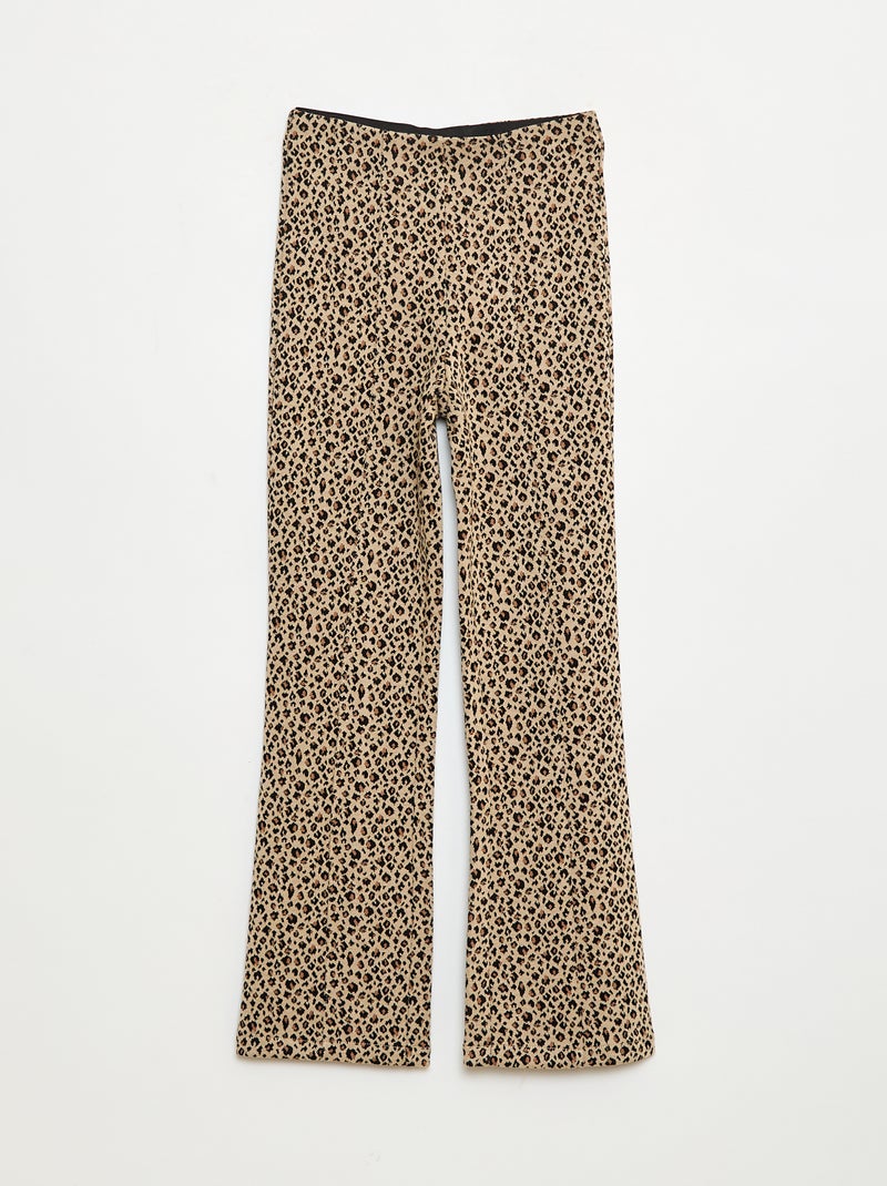 Pantalon flare Beige - Kiabi