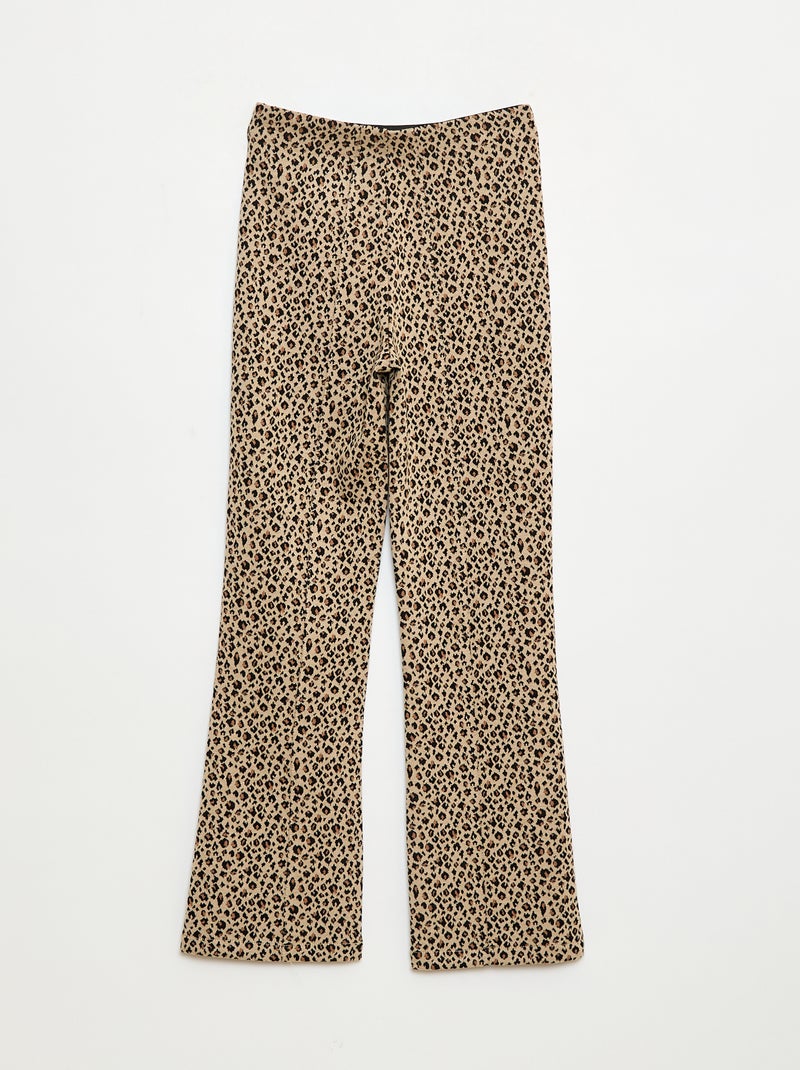 Pantalon flare Beige - Kiabi