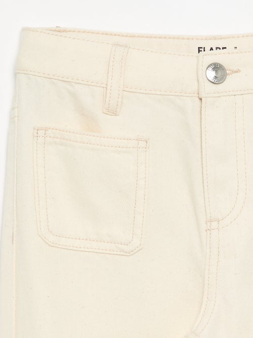 Pantalon flare en denim - Kiabi