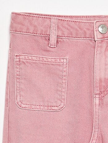 Pantalon flare en denim