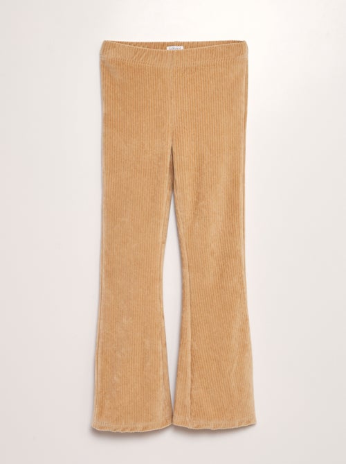 Pantalon flare en velours - Kiabi