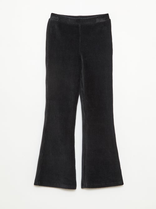 Pantalon flare en velours côtelé - Kiabi