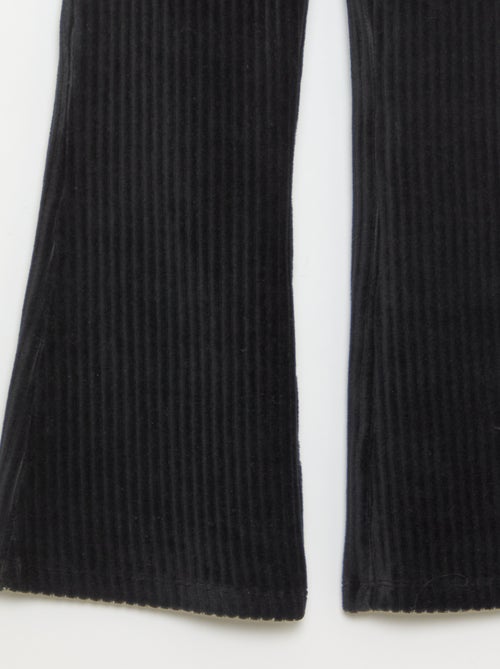 Pantalon flare en velours côtelé - Kiabi