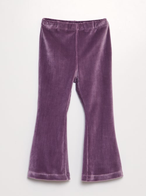 Pantalon flare en velours côtelé - Kiabi