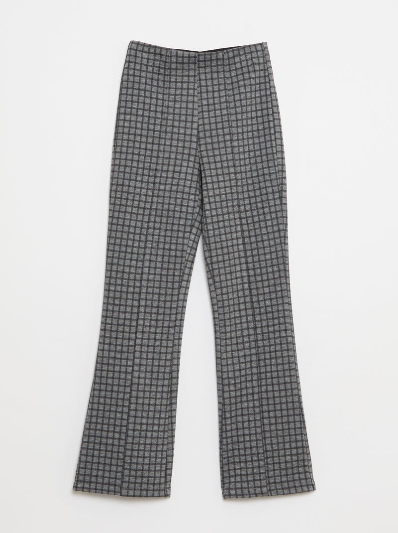 Pantalon flare Gris - Kiabi