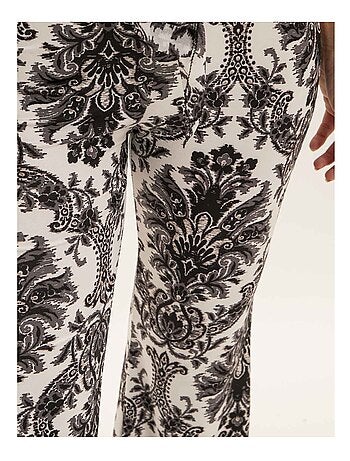Pantalon flare motifs edarzine