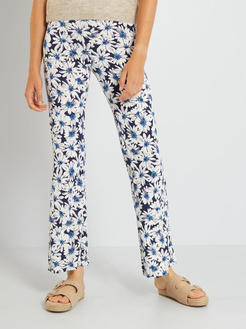 Pantalon discount flare imprimé