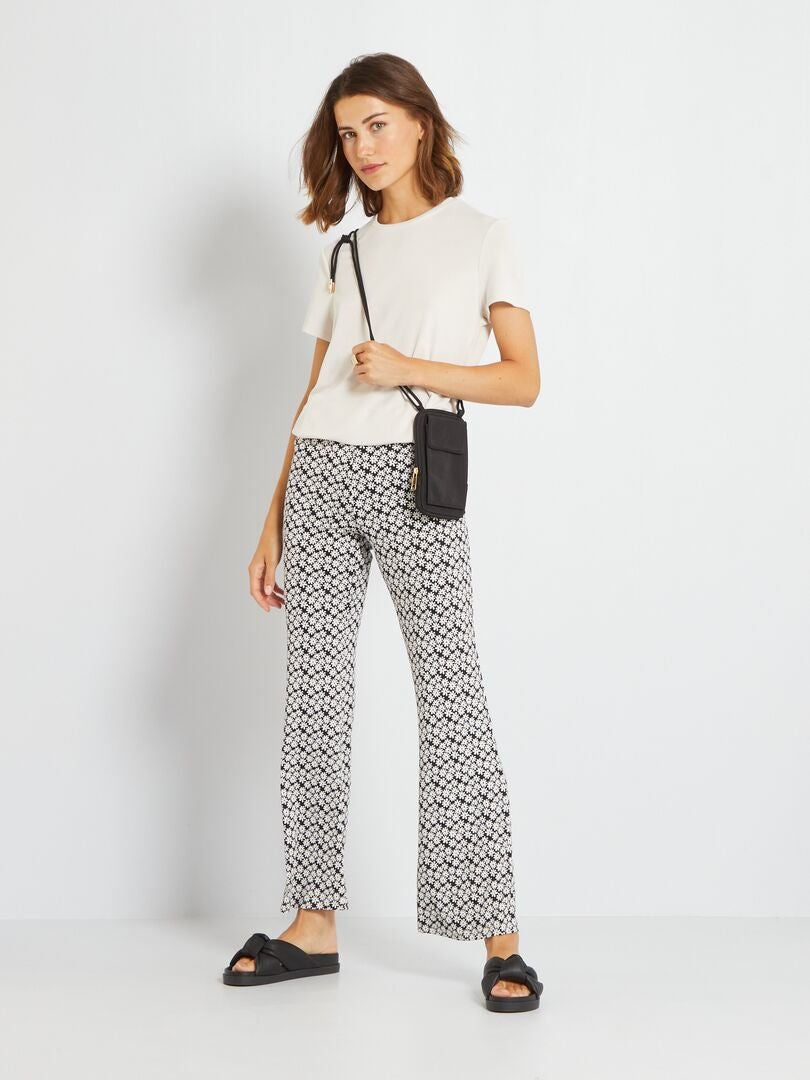 Pantalon best sale flare imprimé