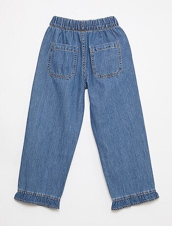 Pantalon fluide effet jean