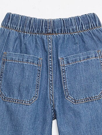 Pantalon fluide effet jean