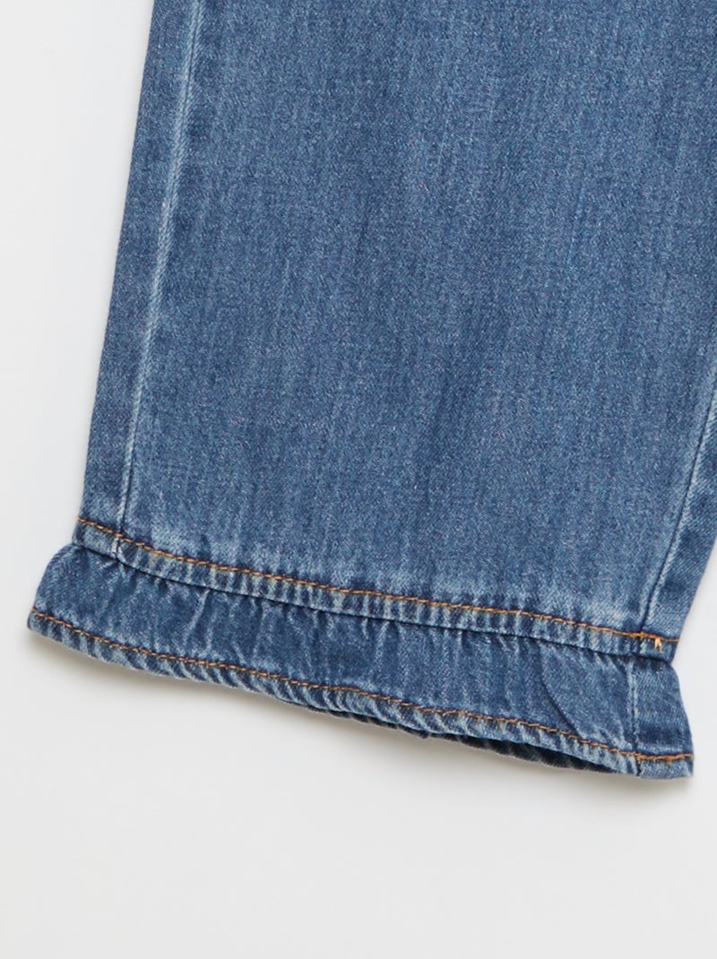 Pantalon fluide effet jean Bleu foncé - Kiabi
