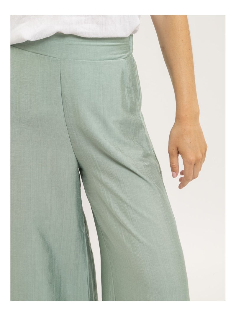Pantalon fluide epene Vert pistache - Kiabi