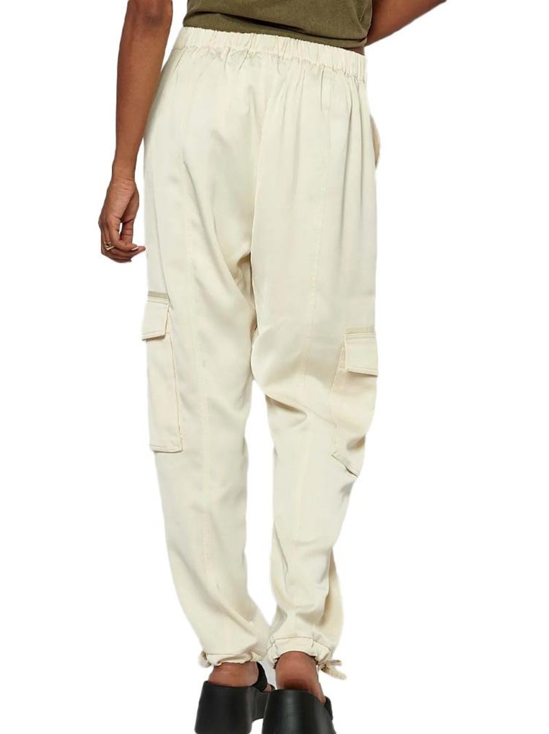 Pantalon fluide Femme Kaporal Ecru - Kiabi