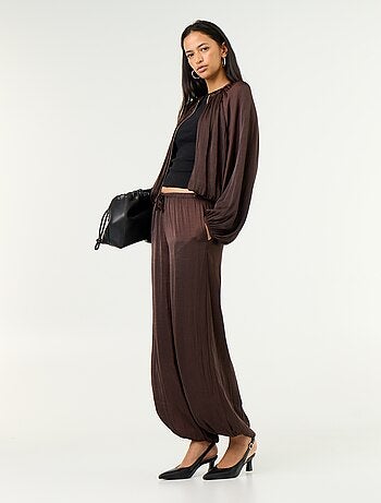 Pantalon fluide forme balloon