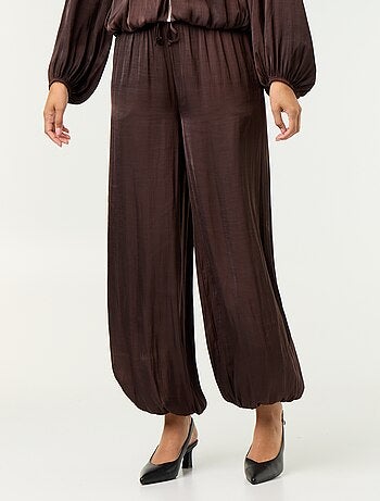 Pantalon fluide forme balloon