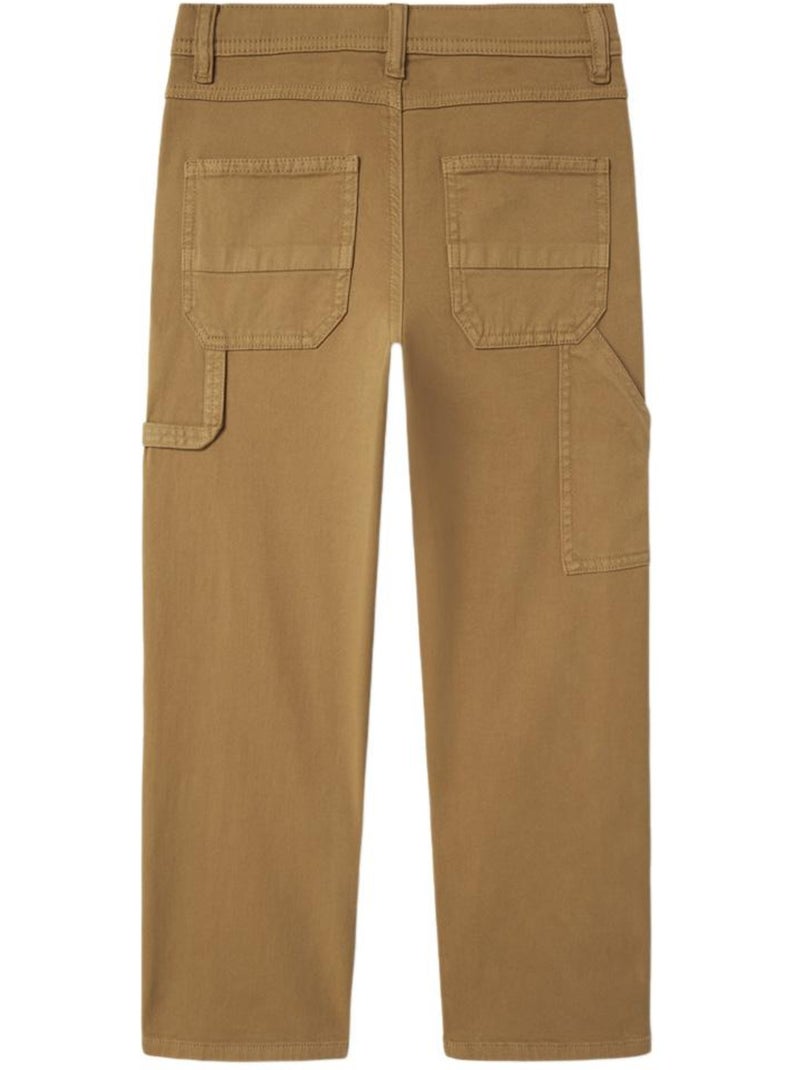 Pantalon fluide Garçon Name it Marron cappuccino - Kiabi
