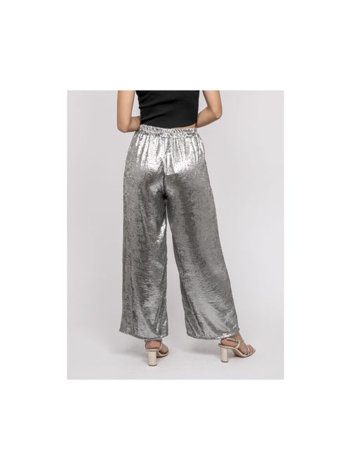 Pantalon fluide métallisé edwina - Kiabi Pantalon fluide métallisé edwina - Kiabi