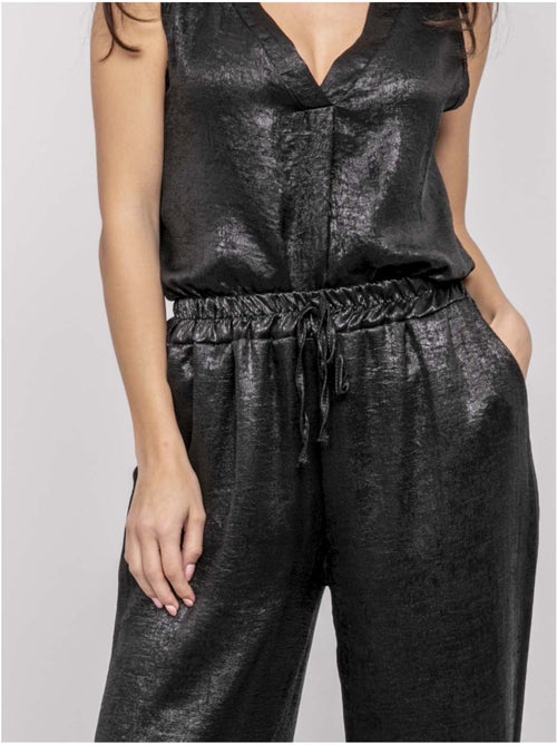 Pantalon fluide métallisé edwina - Kiabi