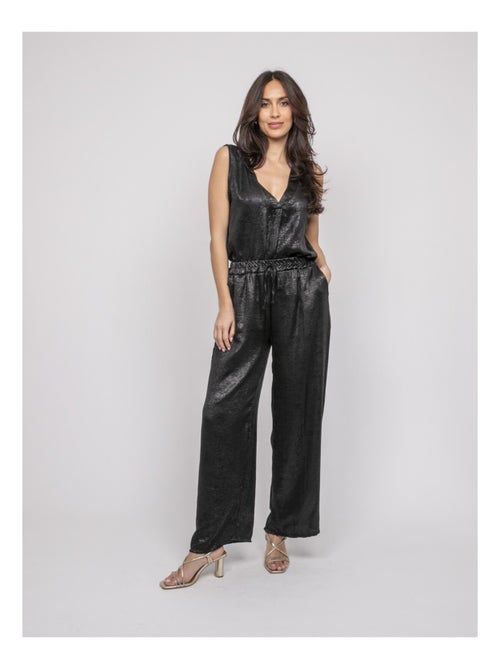 Pantalon fluide métallisé edwina - Kiabi