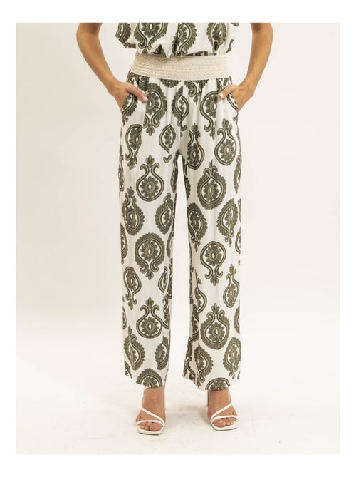 Pantalon fluide motifs emiline - Kiabi Pantalon fluide motifs emiline - Kiabi