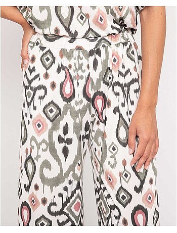 Pantalon fluide motifs ENOLIA