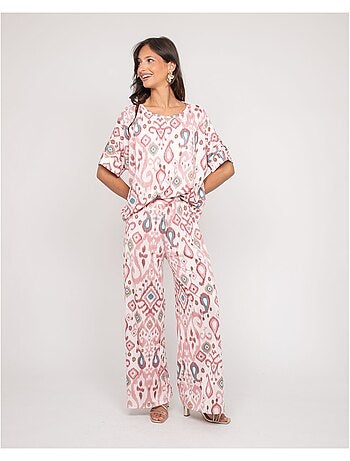 Pantalon fluide motifs ENOLIA