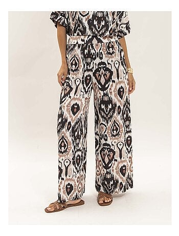 Pantalon fluide motifs etonia