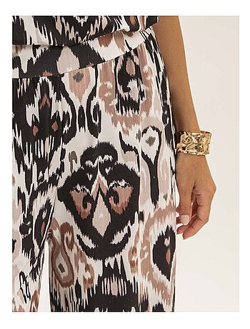 Pantalon fluide motifs etonia