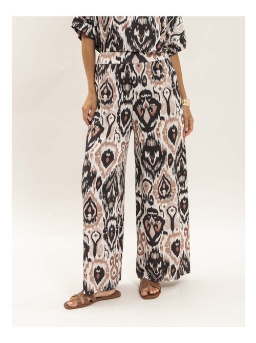 Pantalon fluide motifs etonia - Kiabi Pantalon fluide motifs etonia - Kiabi
