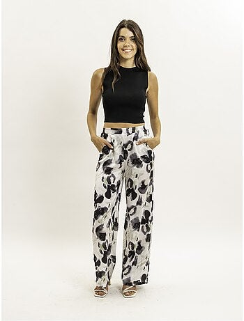 Pantalon fluide motifs EZINA