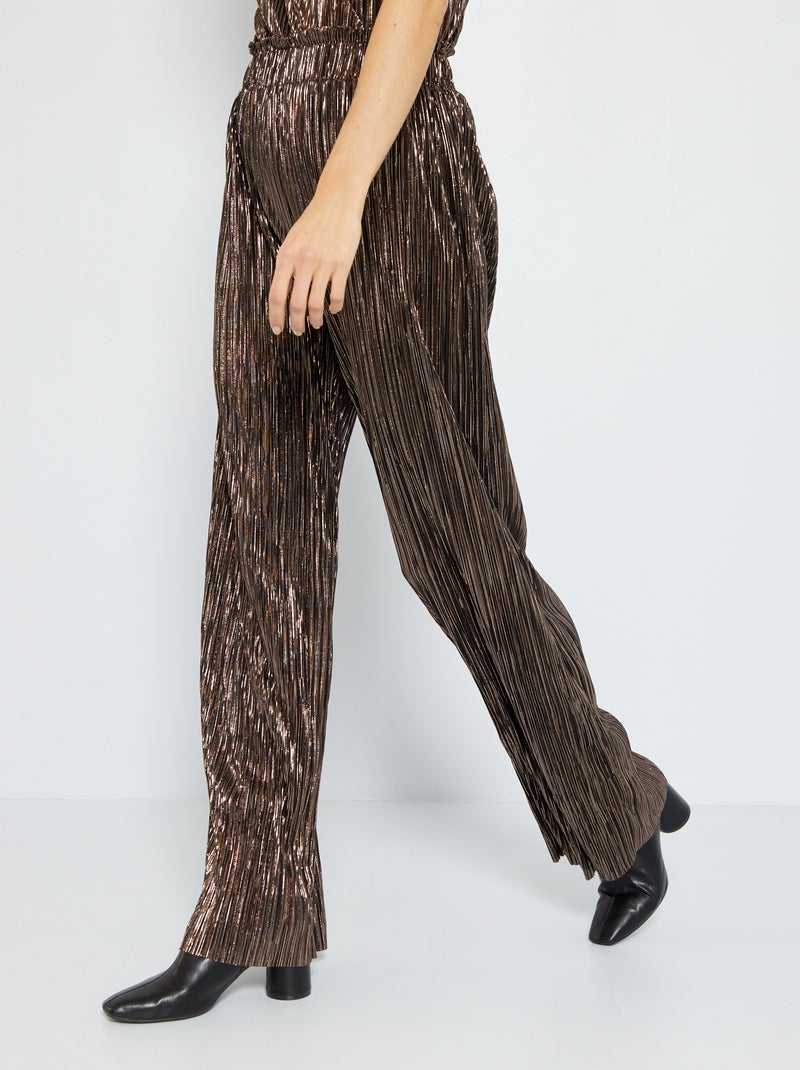 Pantalon fluide Noir - Kiabi