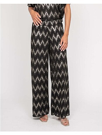 Pantalon fluide texturé EMANTINE
