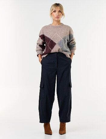 Pantalon forme barrel