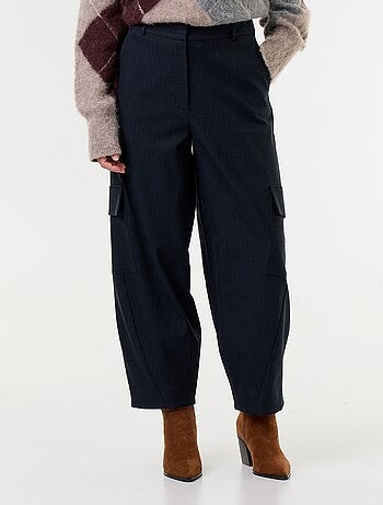 Pantalon forme barrel