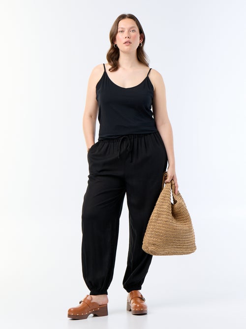 Pantalon forme boule uni - Kiabi Pantalon forme boule uni - Kiabi