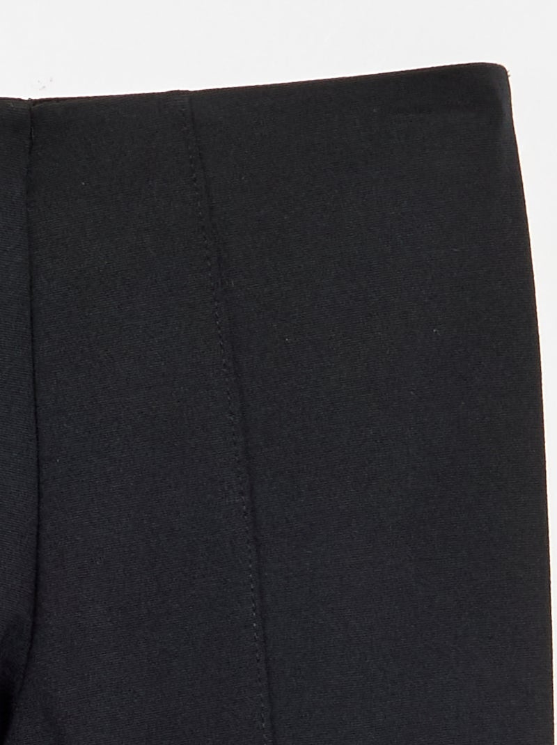 Pantalon forme flare Noir - Kiabi