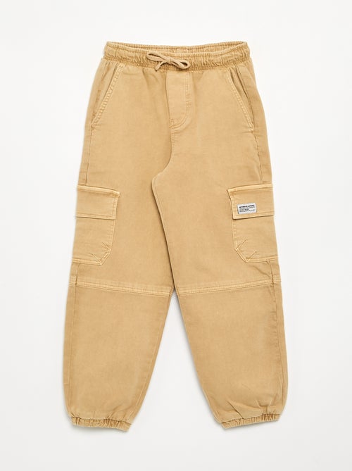 Pantalon forme jogging - Kiabi
