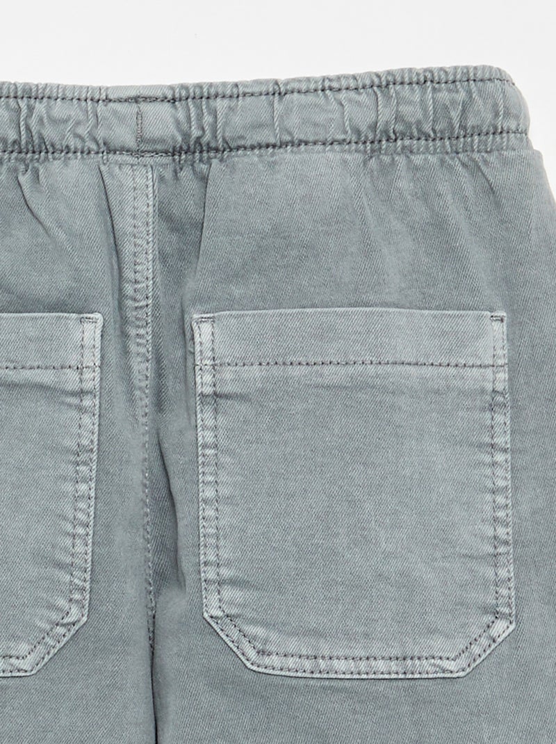 Pantalon forme jogging Gris - Kiabi