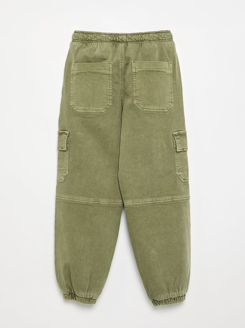 Pantalon forme jogging Vert - Kiabi