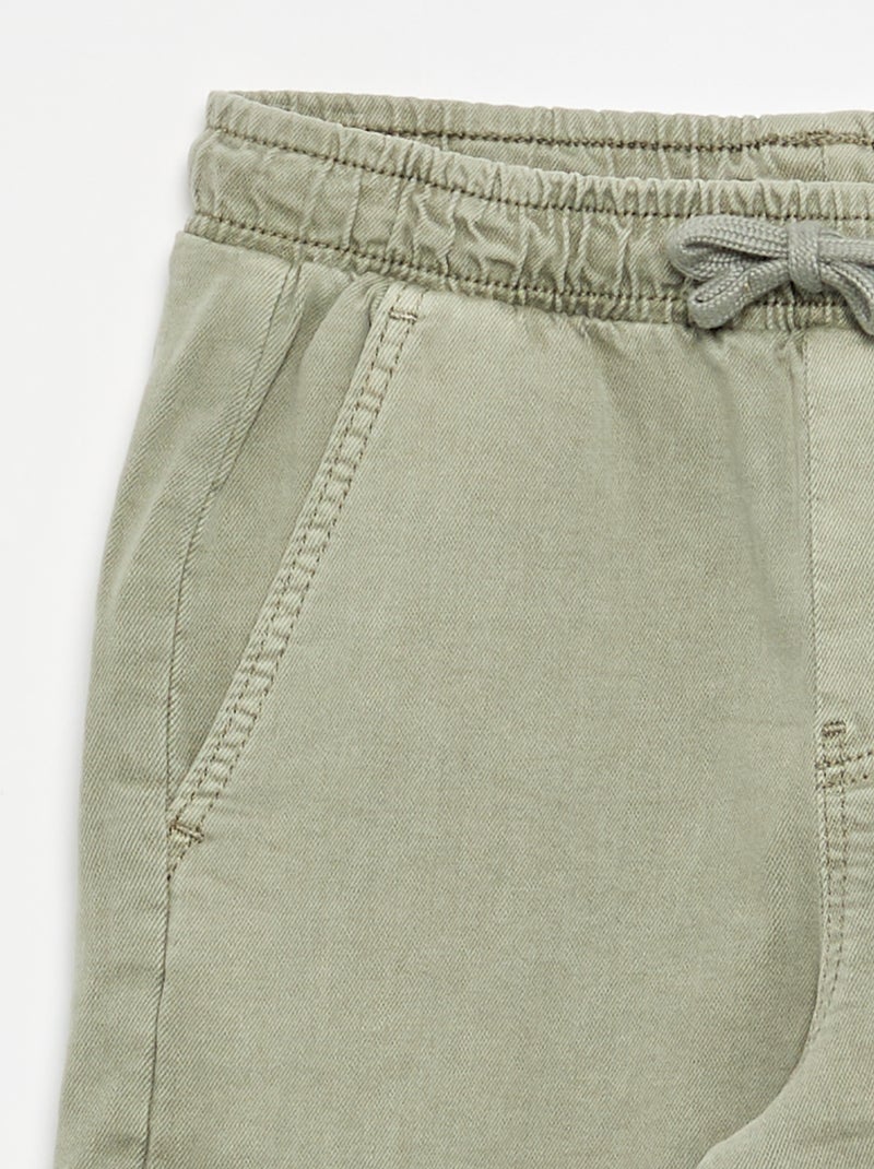 Pantalon forme jogging Vert - Kiabi