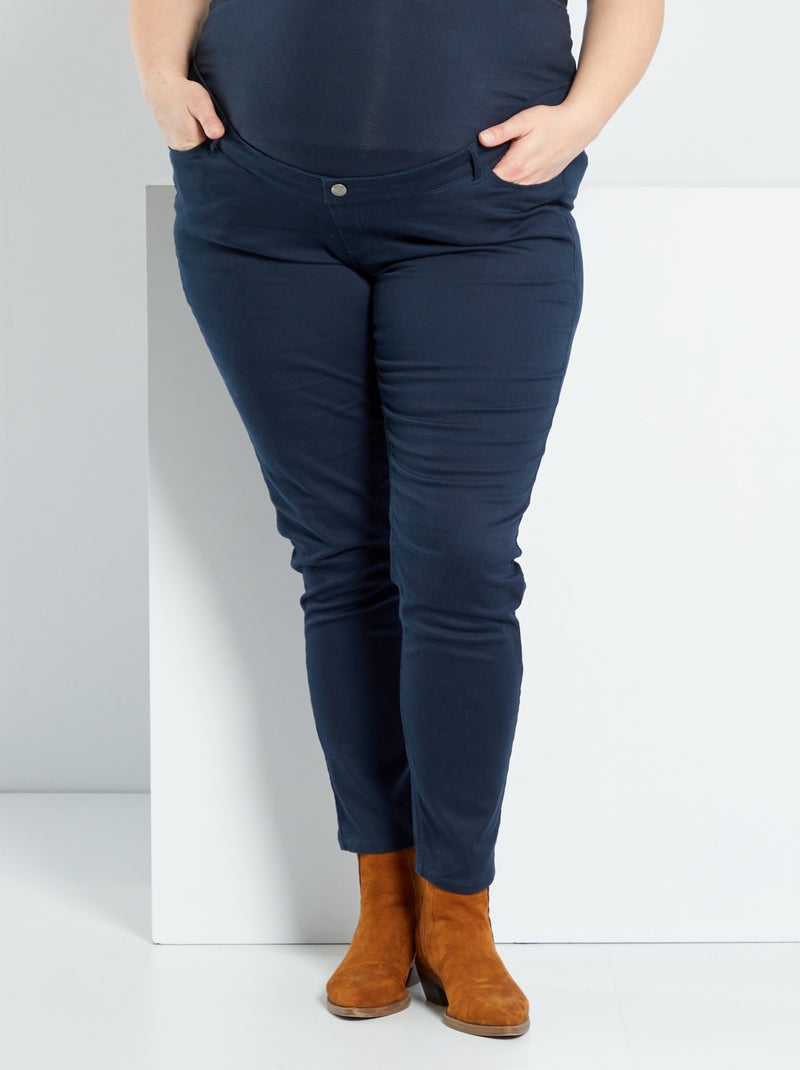 Pantalon grossesse bleu marine - Kiabi