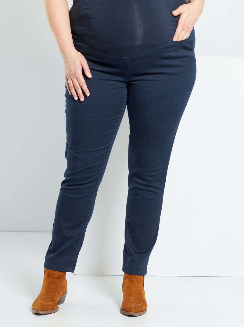 Pantalon grossesse bleu marine - Kiabi