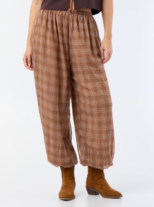 Pantalon imprimé bouffant pour femme - Kiabi Pantalon imprimé bouffant pour femme - Kiabi