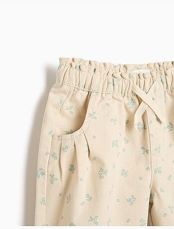 Pantalon imprimé en sac en papier, mo fashion