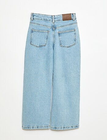 Pantalon jean 5 poches à coupe large
