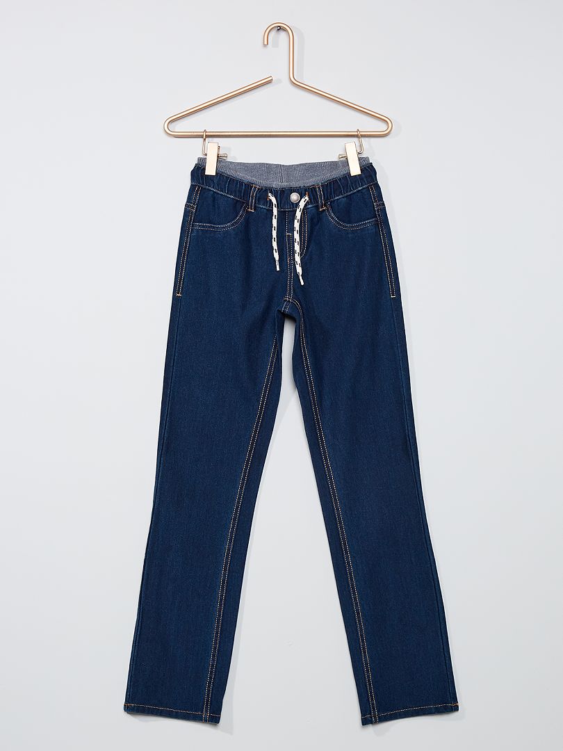 Pantalon jean adapté bleu - Kiabi